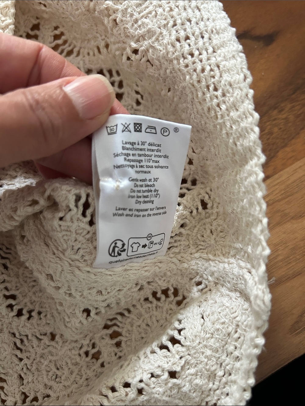 Sezane Ron Top Ecru size Small - Picture 7 of 9
